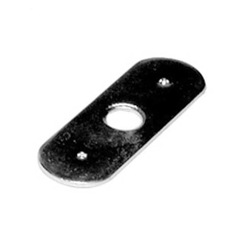 Wood Technology Wood Technology WT7082 Oval Strike Plate for 7089; 7090 & 7091 - Zinc WT7082